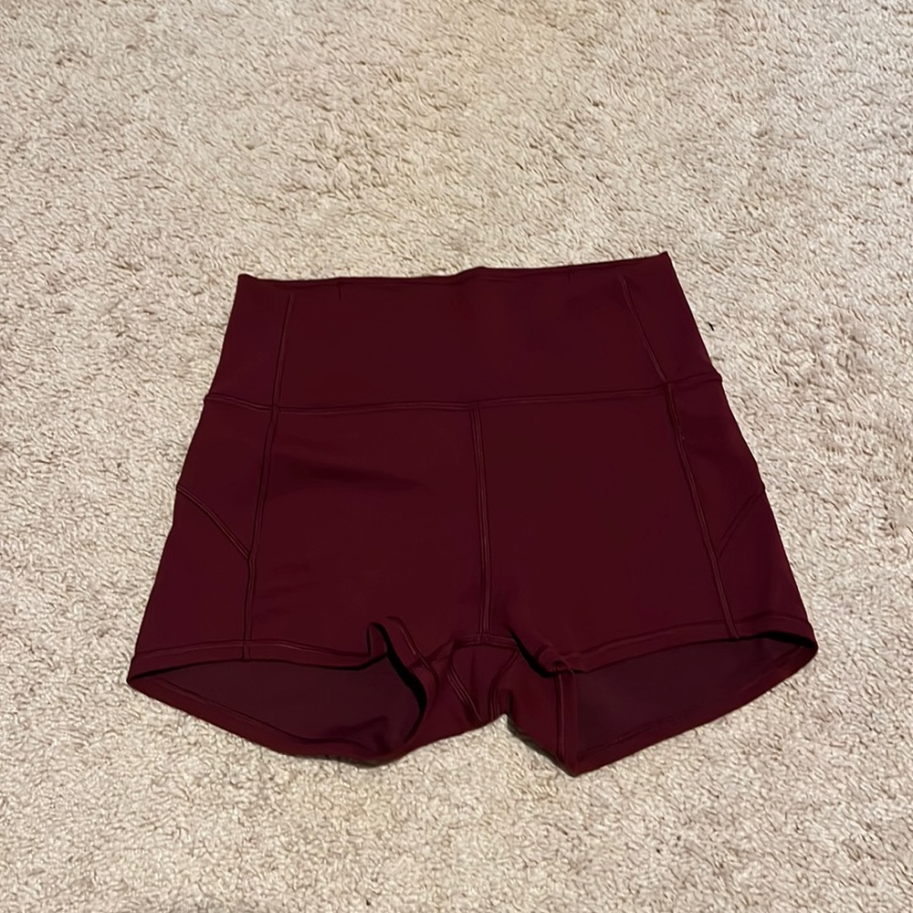 Lululemon Maroon Shorts